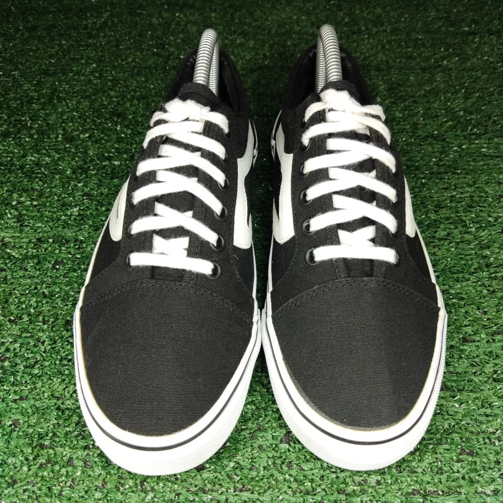 No Boundaries Sneakers Women 8.5 Black Canvas Low Top‎ Memory Foam WMNB40AC005